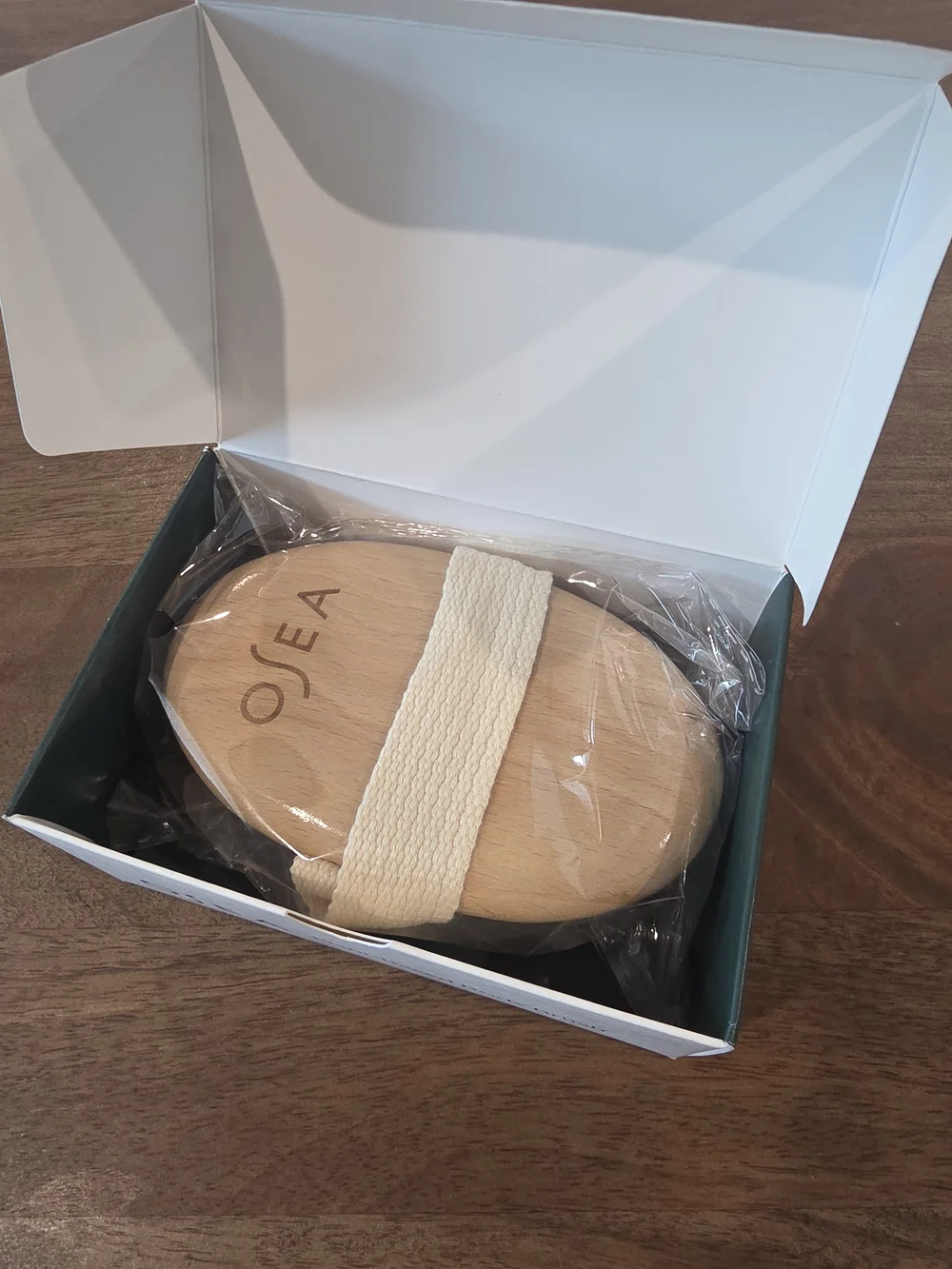 Osea Natural Wooden Body Brush with Light Blonde Bristles - NEW